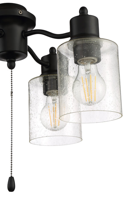 Craftmade LK403107-FB-LED LED Fan Light Kit, Flat Black