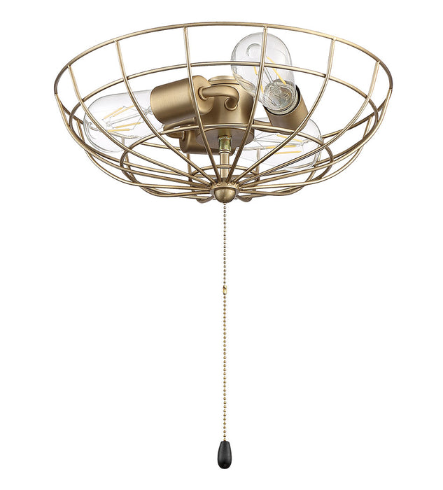 Craftmade LK2801-SB-LED LED Fan Light Kit, Satin Brass
