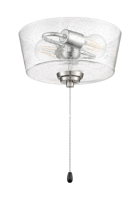 Craftmade LK2802-BNK-LED LED Fan Light Kit, Brushed Polished Nickel