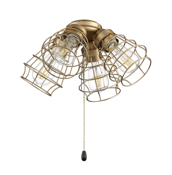 Craftmade LK405101-SB-LED LED Fan Light Kit, Satin Brass
