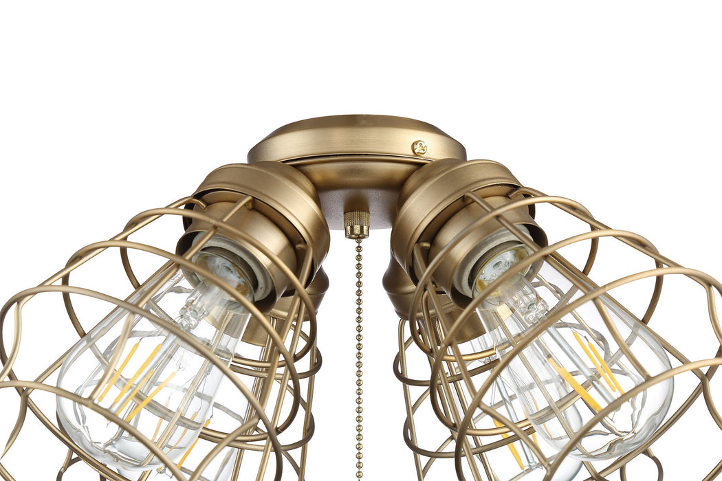 Craftmade LK405101-SB-LED LED Fan Light Kit, Satin Brass