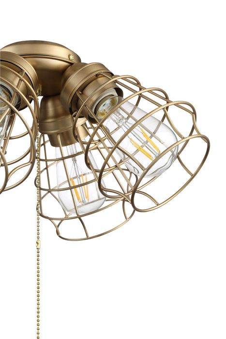 Craftmade LK405101-SB-LED LED Fan Light Kit, Satin Brass