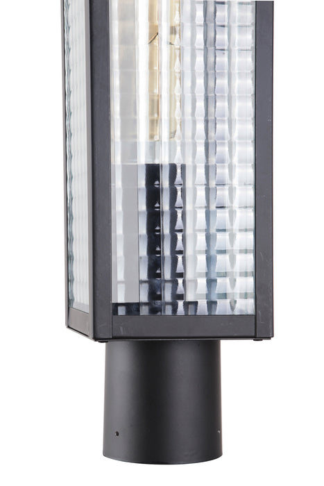 Craftmade Z4525-MN-SC One Light Post Mount, Midnight