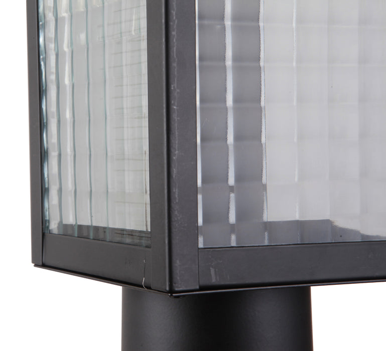 Craftmade Z4525-MN-SC One Light Post Mount, Midnight