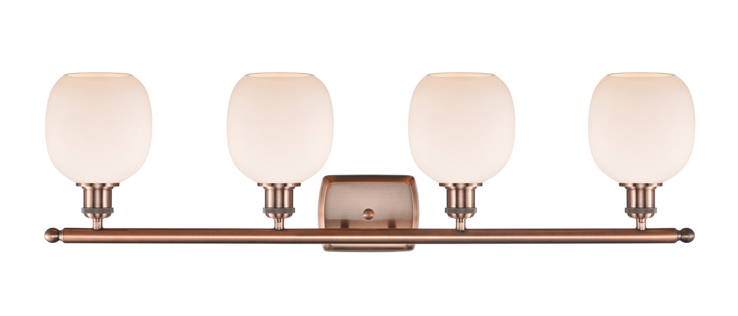 Innovations 516-4W-AC-G101 Four Light Bath Vanity, Antique Copper