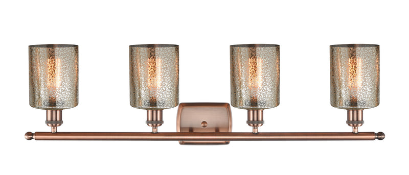Innovations 516-4W-AC-G116 Four Light Bath Vanity, Antique Copper