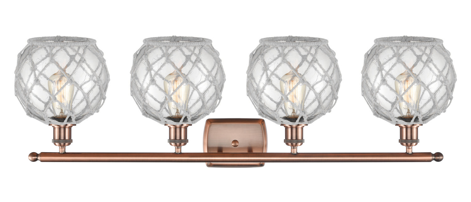 Innovations 516-4W-AC-G122-8RW-LED LED Bath Vanity, Antique Copper