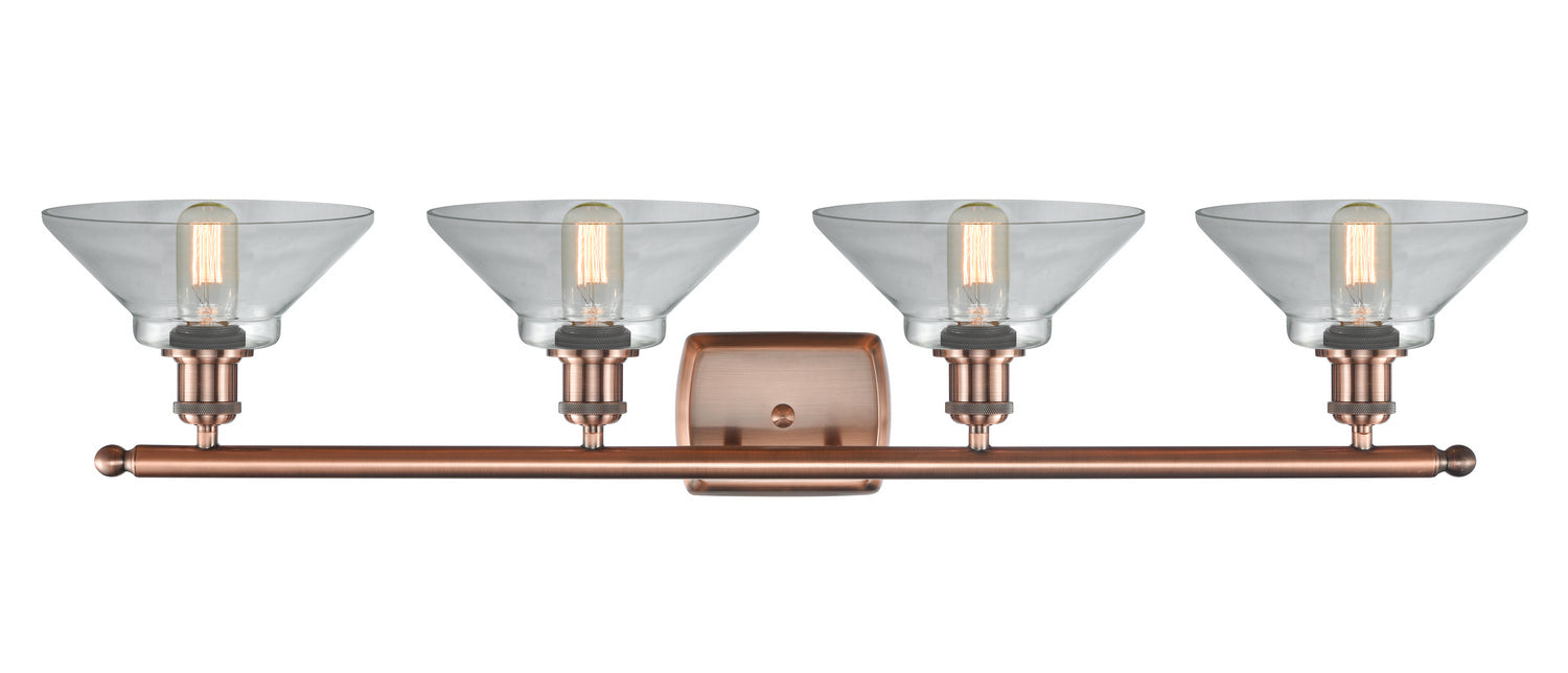 Innovations 516-4W-AC-G132-LED LED Bath Vanity, Antique Copper