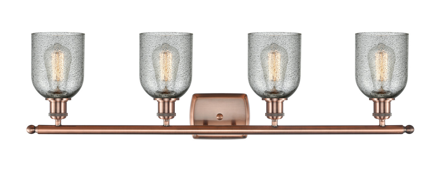 Innovations 516-4W-AC-G257 Four Light Bath Vanity, Antique Copper