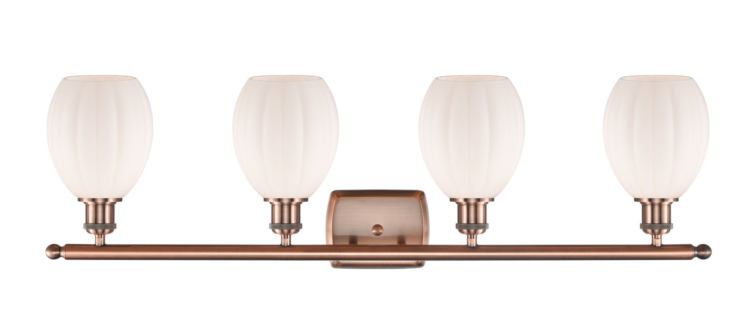 Innovations 516-4W-AC-G81 Four Light Bath Vanity, Antique Copper