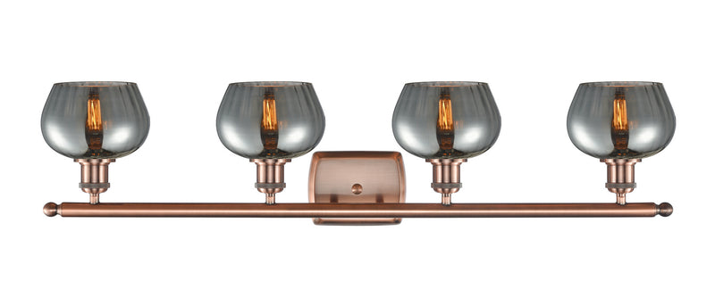 Innovations 516-4W-AC-G93 Four Light Bath Vanity, Antique Copper