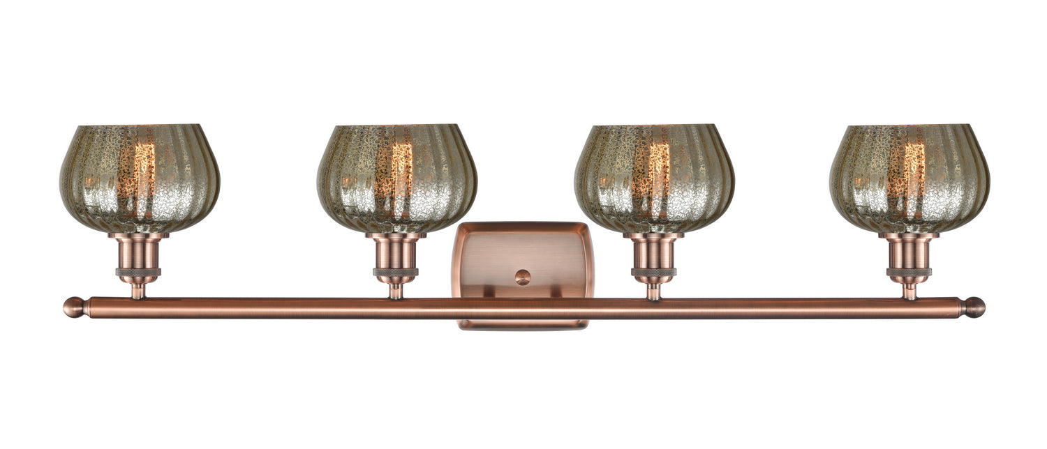 Innovations 516-4W-AC-G96-LED LED Bath Vanity, Antique Copper
