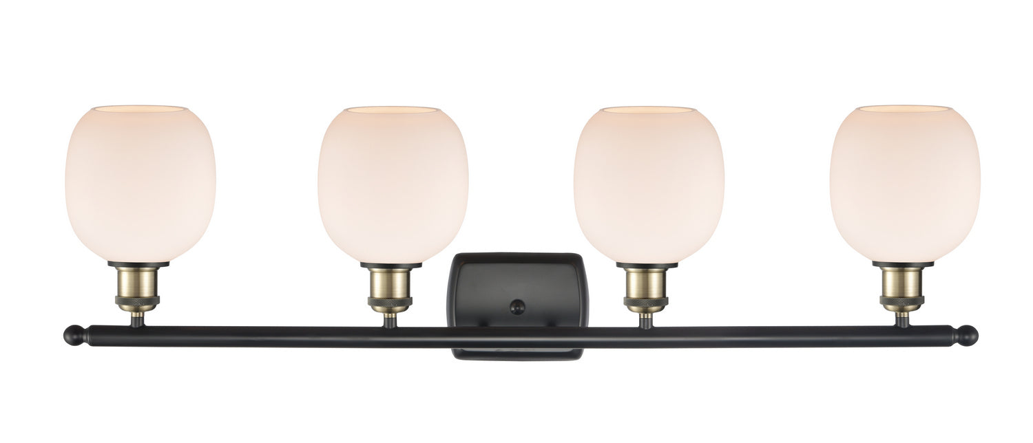 Innovations 516-4W-BAB-G101 Four Light Bath Vanity, Black Antique Brass