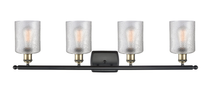 Innovations 516-4W-BAB-G112 Four Light Bath Vanity, Black Antique Brass