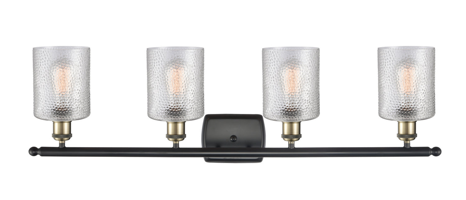 Innovations 516-4W-BAB-G112 Four Light Bath Vanity, Black Antique Brass