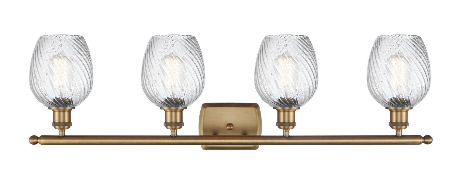 Innovations 516-4W-BB-G292 Four Light Bath Vanity, Brushed Brass