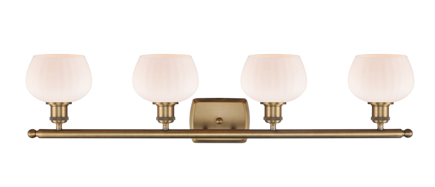 Innovations 516-4W-BB-G91 Four Light Bath Vanity, Brushed Brass