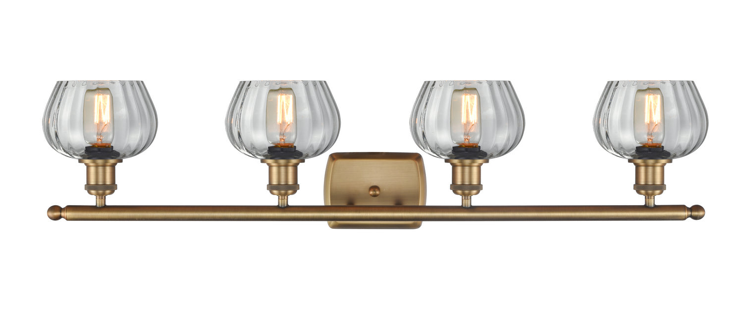Innovations 516-4W-BB-G92 Four Light Bath Vanity, Brushed Brass