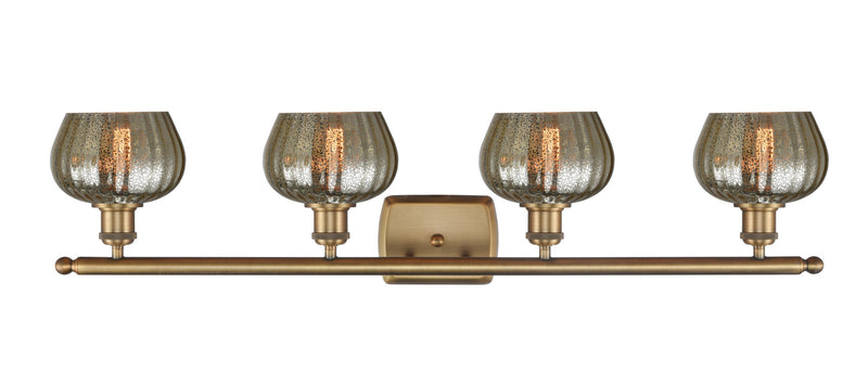 Innovations 516-4W-BB-G96 Four Light Bath Vanity, Brushed Brass