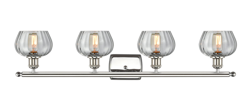 Innovations 516-4W-PN-G92 Four Light Bath Vanity, Polished Nickel