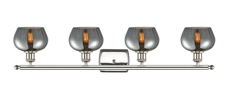 Innovations 516-4W-PN-G93 Four Light Bath Vanity, Polished Nickel