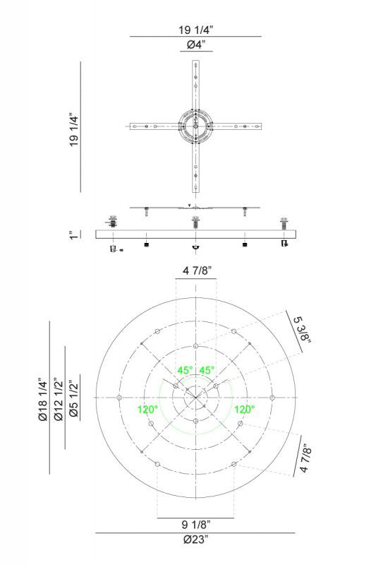Matteo Lighting CP0112AG Ceiling Canopy, Aged Gold Brass