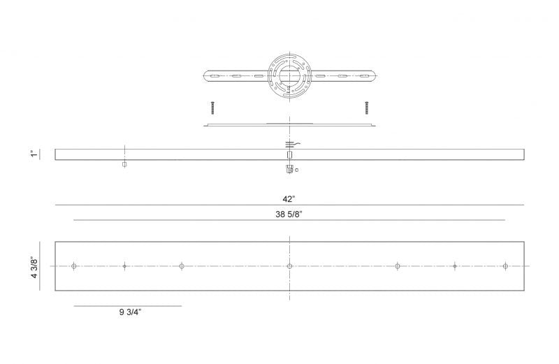 Matteo Lighting CP0205BK Multi Ceiling Canopy, Black