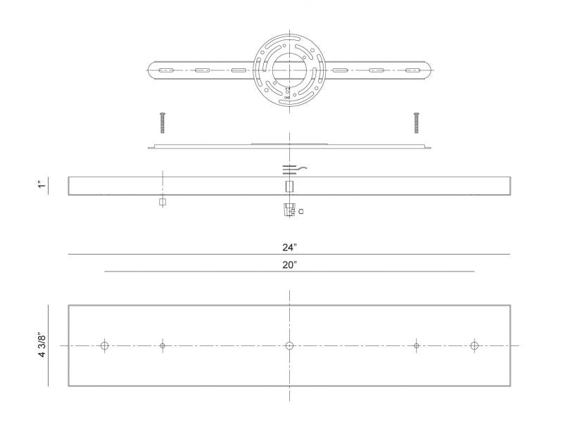 Matteo Lighting CP0203CH Multi Ceiling Canopy, Chrome
