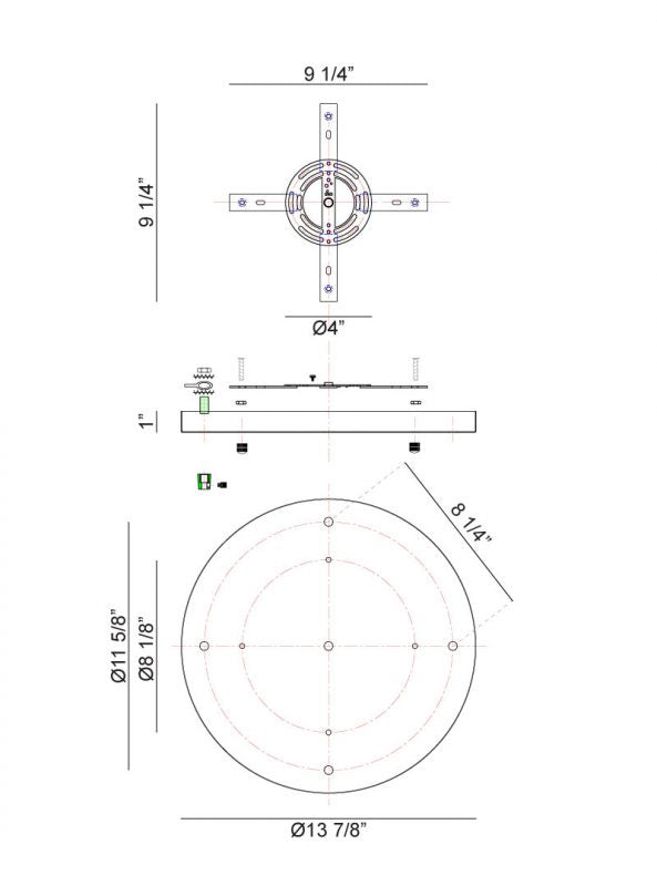 Matteo Lighting CP0105AG Ceiling Canopy, Aged Gold Brass