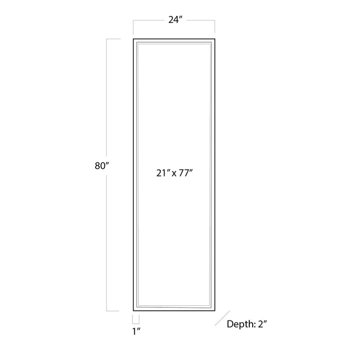 Regina Andrew 21-1048NB Mirror, Natural Brass