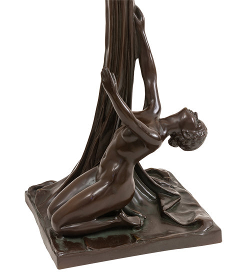 Meyda Tiffany 10708 One Light Table Lamp, Mahogany Bronze