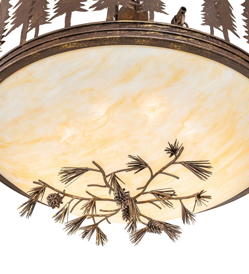 Meyda Tiffany 120785 Eight Light Pendant, Pompeii Gold
