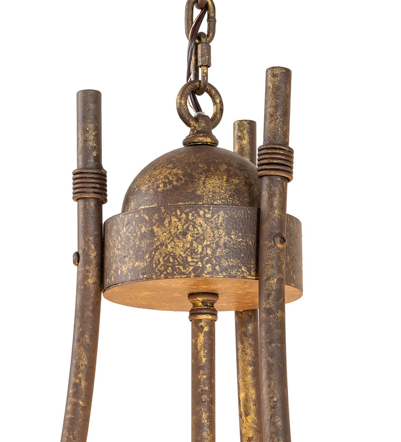 Meyda Tiffany 120785 Eight Light Pendant, Pompeii Gold