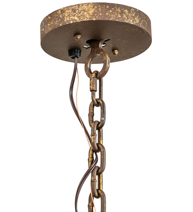 Meyda Tiffany 120785 Eight Light Pendant, Pompeii Gold