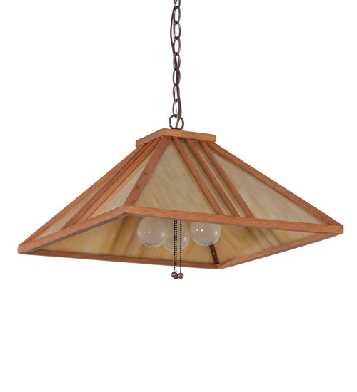 Meyda Tiffany 134178 Three Light Pendant, Mahogany Bronze