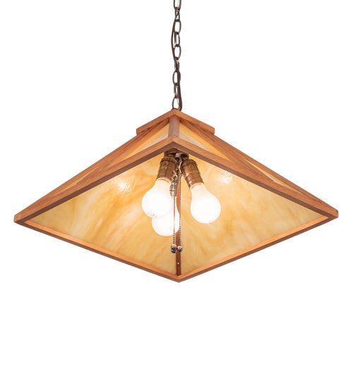 Meyda Tiffany 134178 Three Light Pendant, Mahogany Bronze
