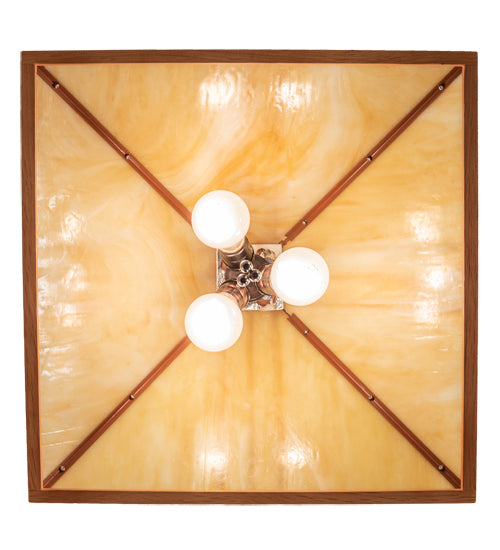 Meyda Tiffany 134178 Three Light Pendant, Mahogany Bronze