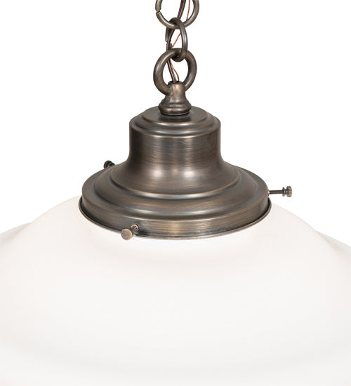 Meyda Tiffany 158020 One Light Pendant, Antique Brass