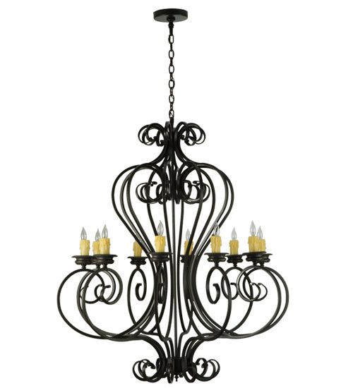 Meyda Tiffany 160807 Ten Light Chandelier, Timeless Bronze