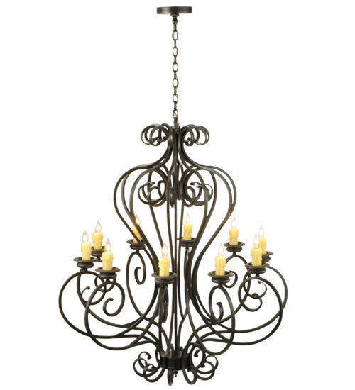 Meyda Tiffany 160807 Ten Light Chandelier, Timeless Bronze