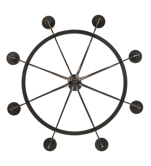 Meyda Tiffany 160814 Eight Light Chandelier, Mahogany Bronze