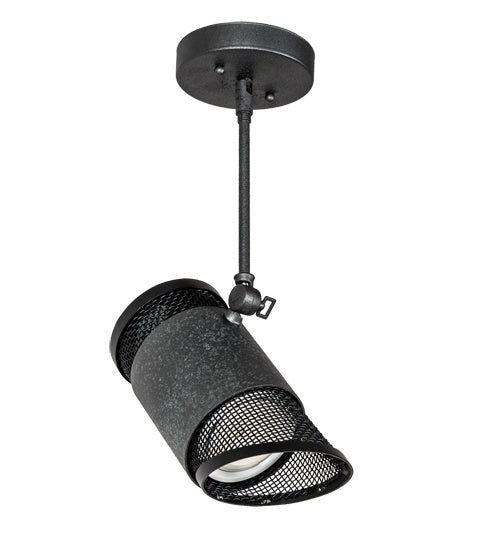 Meyda Tiffany 197313 One Light Pendant, Natural Iron And Solar Black