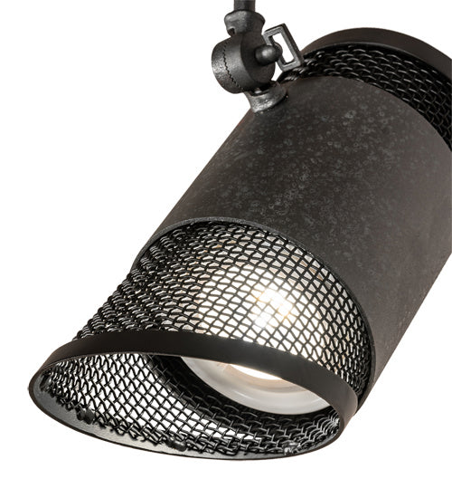 Meyda Tiffany 197313 One Light Pendant, Natural Iron And Solar Black