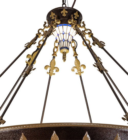 Meyda Tiffany 211545 18 Light Pendant, Copper Vein And Nu Gold