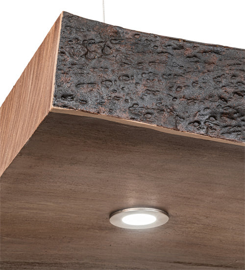 Meyda Tiffany 215293 Five Light Pendant, Faux Raw Wood