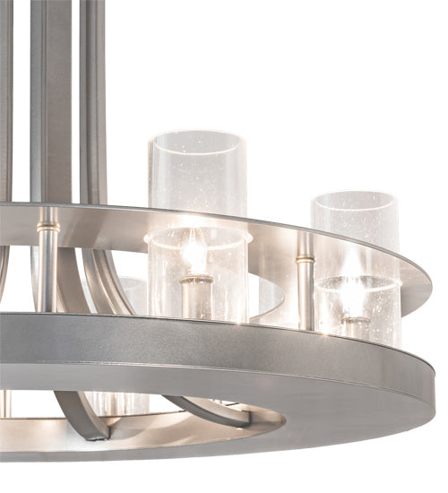 Meyda Tiffany 218773 Eight Light Chandelier, Nickel