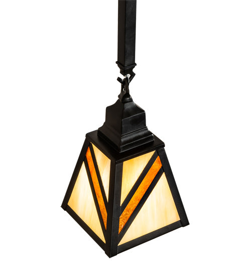 Meyda Tiffany 218907 One Light Pendant, Flat Black