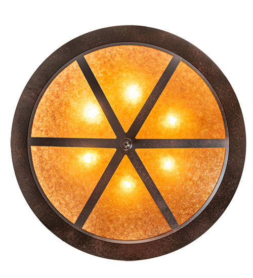Meyda Tiffany 219064 Six Light Pendant, Rustic Nail