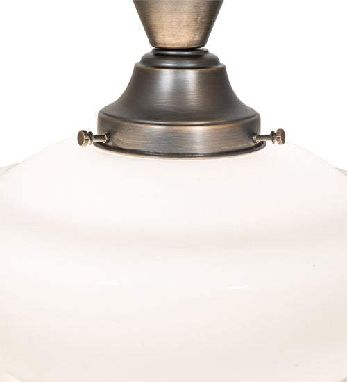 Meyda Tiffany 219153 One Light Semi-Flushmount, Antique Brass