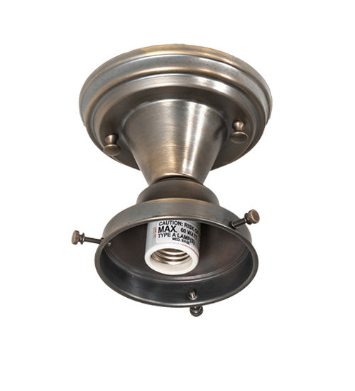 Meyda Tiffany 219153 One Light Semi-Flushmount, Antique Brass